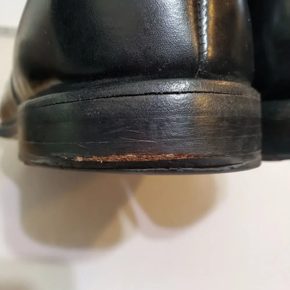 Allen Edmonds Sagamore Black Bicycle Toe‎ Dress Shoes Oxfords 12C narrow width